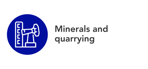 Sectors - minerals and quarrying