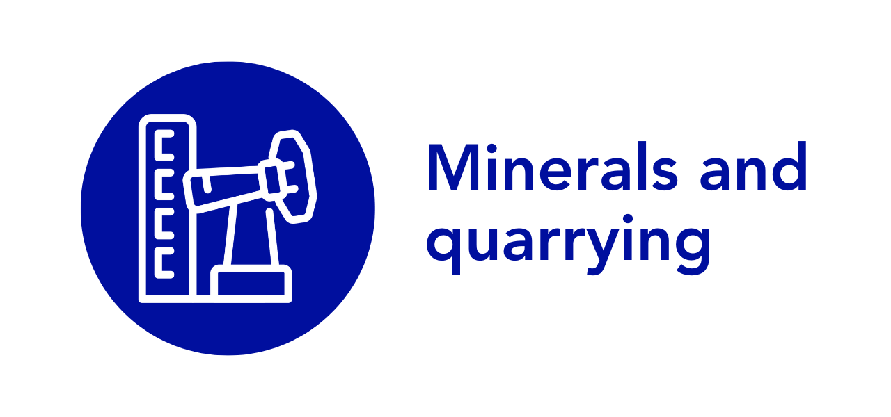 minerals and quarrying